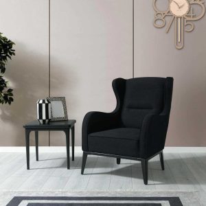כורסא מעוצבת דגם Paris KB DEISGN שחור